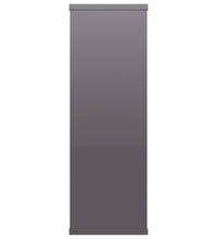 Wandregale Hochglanz-Grau 104x20x58,5 cm Holzwerkstoff