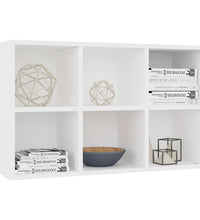Bücherregal/Sideboard Weiß 66x30x98 cm Holzwerkstoff