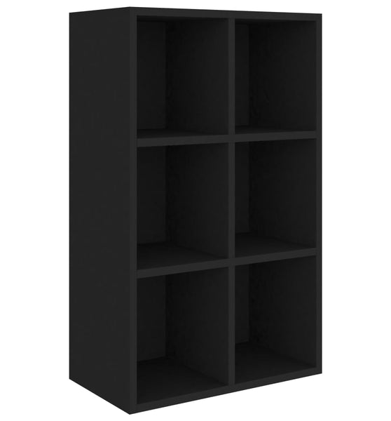 Bücherregal/Sideboard Schwarz 66x30x98 cm Holzwerkstoff