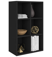 Bücherregal/Sideboard Schwarz 66x30x98 cm Holzwerkstoff