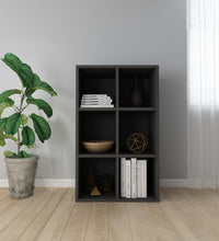 Bücherregal/Sideboard Schwarz 66x30x98 cm Holzwerkstoff