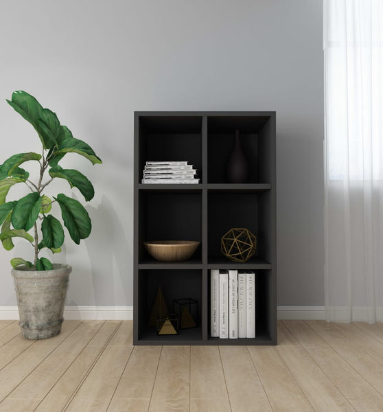 Bücherregal/Sideboard Schwarz 66x30x98 cm Holzwerkstoff