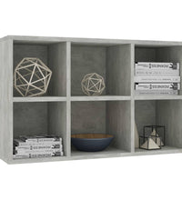 Bücherregal/Sideboard Betongrau 66x30x98 cm Holzwerkstoff