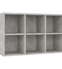 Bücherregal/Sideboard Betongrau 66x30x98 cm Holzwerkstoff