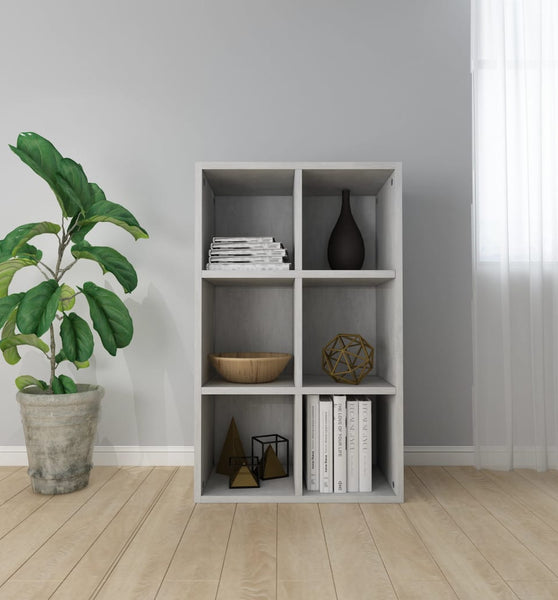 Bücherregal/Sideboard Betongrau 66x30x98 cm Holzwerkstoff
