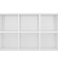 Bücherregal/Sideboard Hochglanz-Weiß 66x30x98 cm Holzwerkstoff