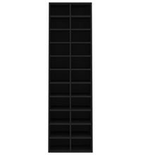 Schuhschrank Schwarz 54x34x183 cm Holzwerkstoff