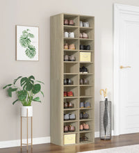 Schuhschrank Sonoma-Eiche 54x34x183 cm Holzwerkstoff