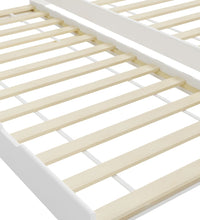 Ausziehsofa Bettgestell Weiß Kiefernholz 90×200 cm
