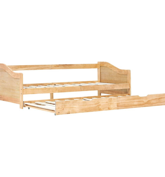 Ausziehsofa Bettgestell Kiefernholz 90×200 cm