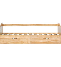 Ausziehsofa Bettgestell Kiefernholz 90×200 cm
