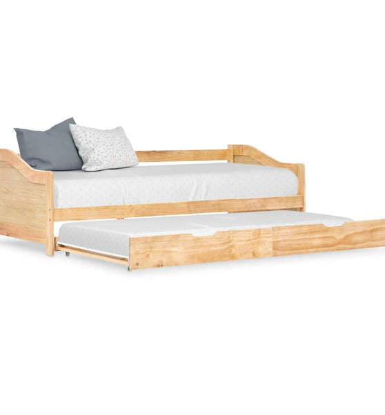 Ausziehsofa Bettgestell Kiefernholz 90×200 cm