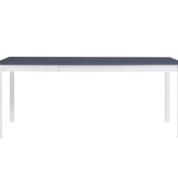 Esstisch Weiß und Grau 180 x 90 x 73 cm Kiefernholz