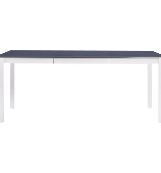 Esstisch Weiß und Grau 180 x 90 x 73 cm Kiefernholz
