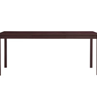 Esstisch Dunkelbraun 180 x 90 x 73 cm Kiefernholz