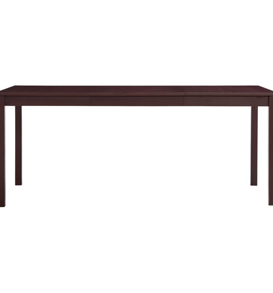 Esstisch Dunkelbraun 180 x 90 x 73 cm Kiefernholz