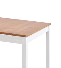 Esstisch Weiß und Braun 180 x 90 x 73 cm Kiefernholz