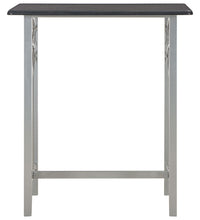 3-tlg. Bar-Set Holz und Stahl Schwarz