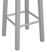 3-tlg. Bar-Set Holz und Stahl Schwarz