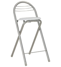 3-tlg. Bar-Set mit Regalen Holz und Stahl Weiß