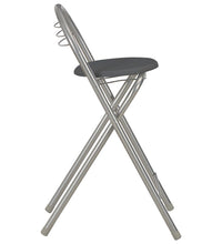 3-tlg. Bar-Set mit Regalen Holz und Stahl Schwarz