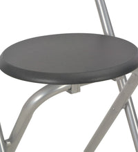3-tlg. Bar-Set mit Regalen Holz und Stahl Schwarz