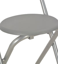 3-tlg. Bar-Set mit Regalen Holz und Stahl Grau