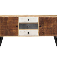 Sideboard 118x30x62 cm Massivholz Mango