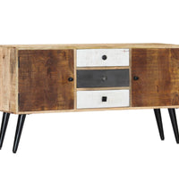 Sideboard 118x30x62 cm Massivholz Mango