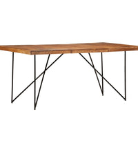 Esstisch 180 x 90 x 76 cm Massivholz Akazie
