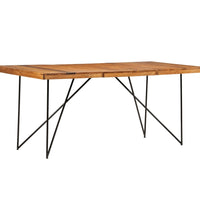 Esstisch 180 x 90 x 76 cm Massivholz Akazie