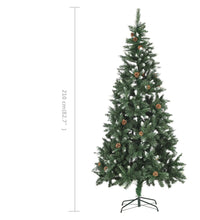 Künstlicher Weihnachtsbaum Kiefernzapfen Weißem Glitzer 210 cm