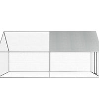 Outdoor-Hühnerkäfig 2,75x4x1,92 m Verzinkter Stahl