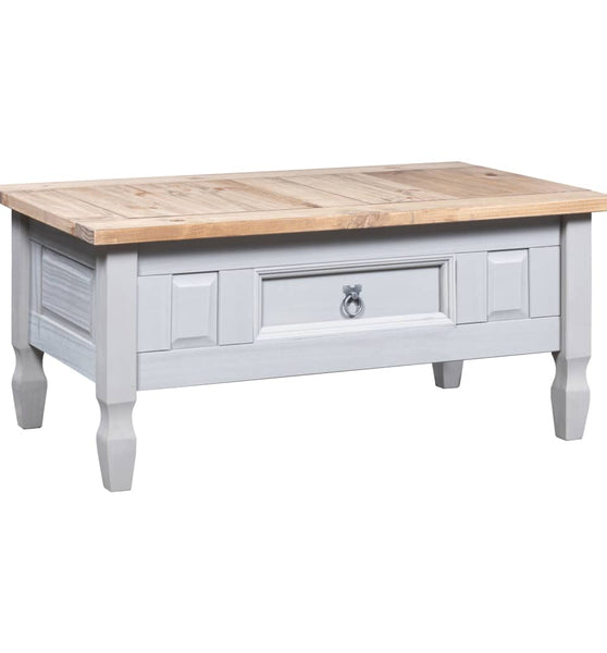 Couchtisch Mexiko-Stil Kiefernholz Grau 100x55x44 cm
