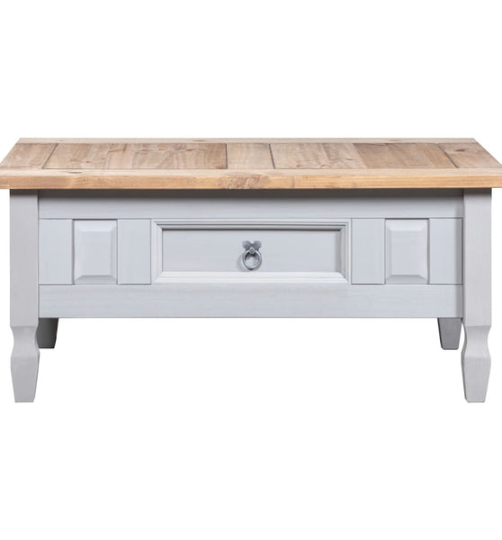 Couchtisch Mexiko-Stil Kiefernholz Grau 100x55x44 cm