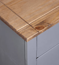 Sideboard Grau 46x40x89 cm Kiefernholz Panama