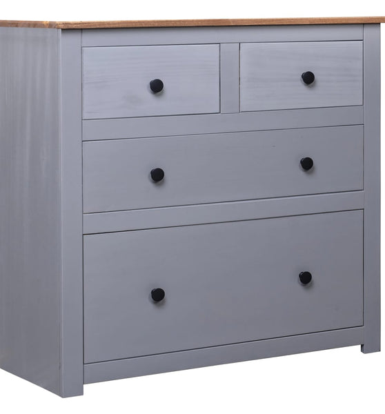 Sideboard Grau 80x40x83 cm Kiefernholz Panama