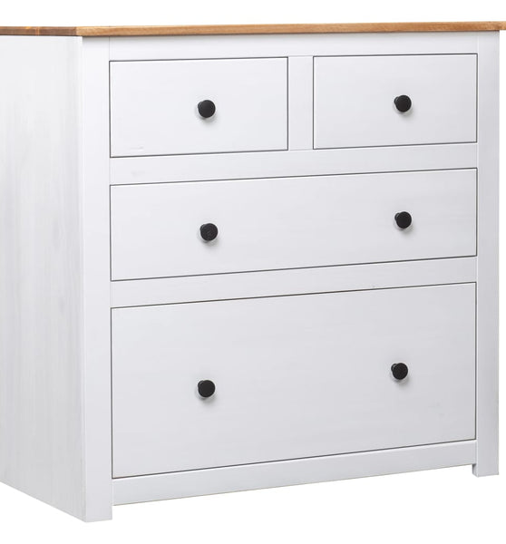 Sideboard Weiß 80x40x83 cm Kiefernholz Panama