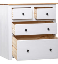 Sideboard Weiß 80x40x83 cm Kiefernholz Panama