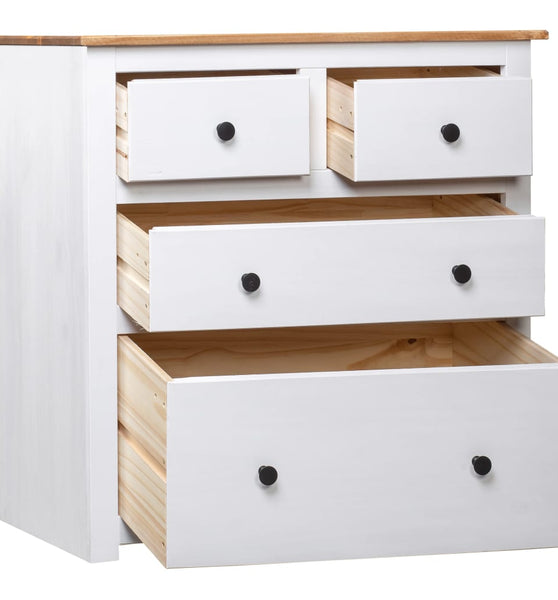 Sideboard Weiß 80x40x83 cm Kiefernholz Panama