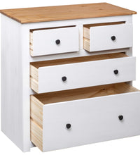 Sideboard Weiß 80x40x83 cm Kiefernholz Panama