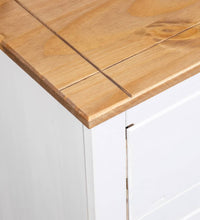 Sideboard Weiß 80x40x83 cm Kiefernholz Panama