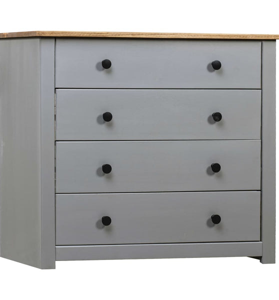 Sideboard Grau 80x40x73 cm Kiefernholz Panama