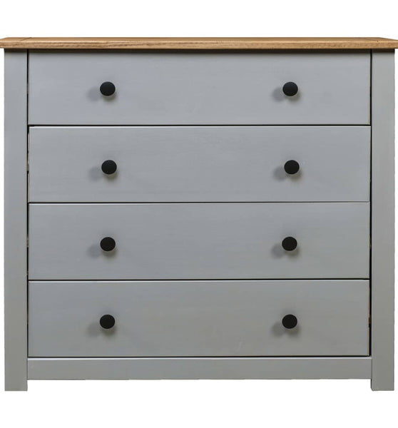 Sideboard Grau 80x40x73 cm Kiefernholz Panama