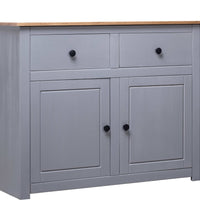 Sideboard Grau 93x40x80 cm Kiefernholz Panama