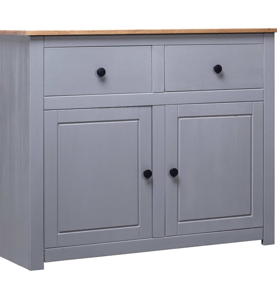 Sideboard Grau 93x40x80 cm Kiefernholz Panama