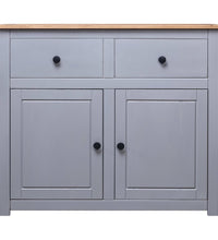 Sideboard Grau 93x40x80 cm Kiefernholz Panama