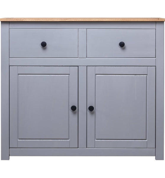 Sideboard Grau 93x40x80 cm Kiefernholz Panama