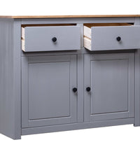 Sideboard Grau 93x40x80 cm Kiefernholz Panama