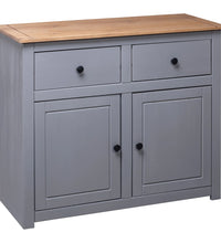 Sideboard Grau 93x40x80 cm Kiefernholz Panama